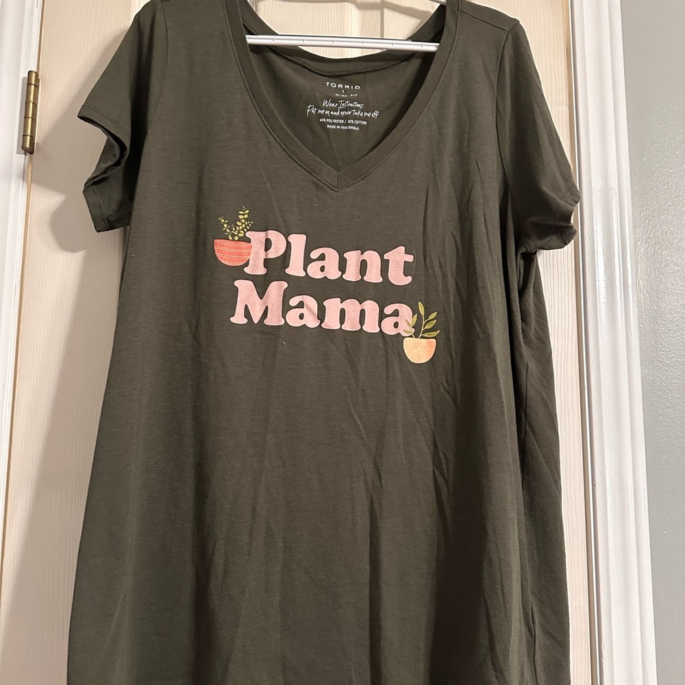 Torrid Dark Olive Slim Fit Tee